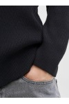 JACK & JONES EPERFECT KNIT ZIP CARDIGAN SN BLACK 12279409