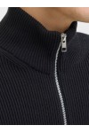 JACK & JONES EPERFECT KNIT ZIP CARDIGAN SN BLACK 12279409