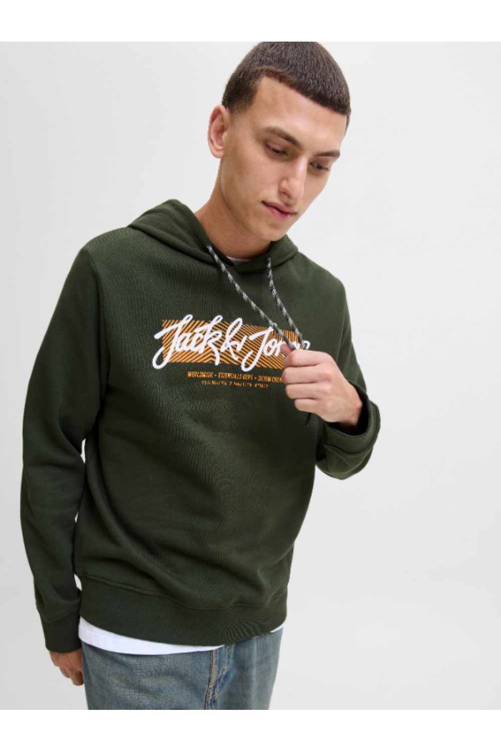 JACK & JONES URBAN SWEAT HOOD GREEN 12279115