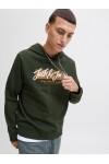 JACK & JONES URBAN SWEAT HOOD GREEN 12279115