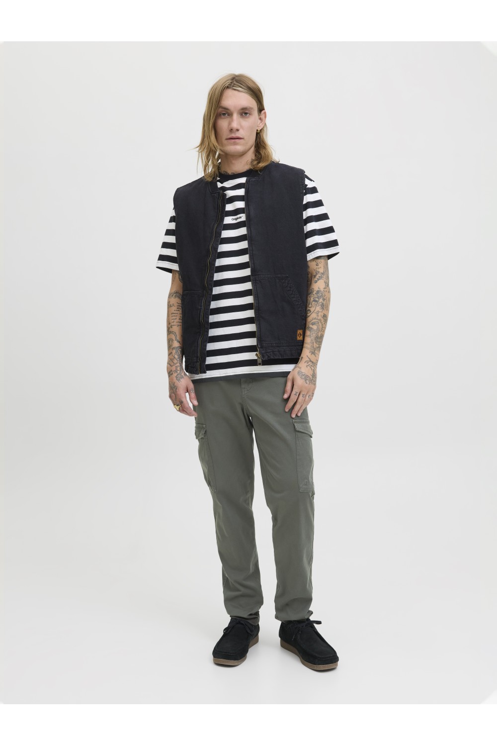 JACK&JONES JPSTACE ARTHUR DOBBY CARGO GREY 12282388