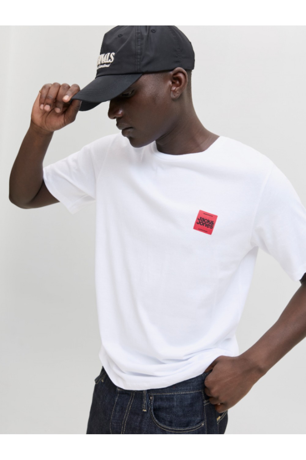 JACK & JONES JJBRANDY TEE SS CREW NECK WHITE 12279100