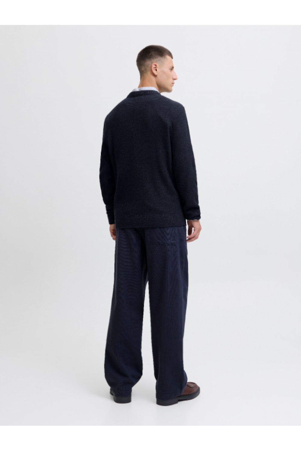 JACK & JONES JJROY KNIT CREW NECK DARK BLUE 12279278