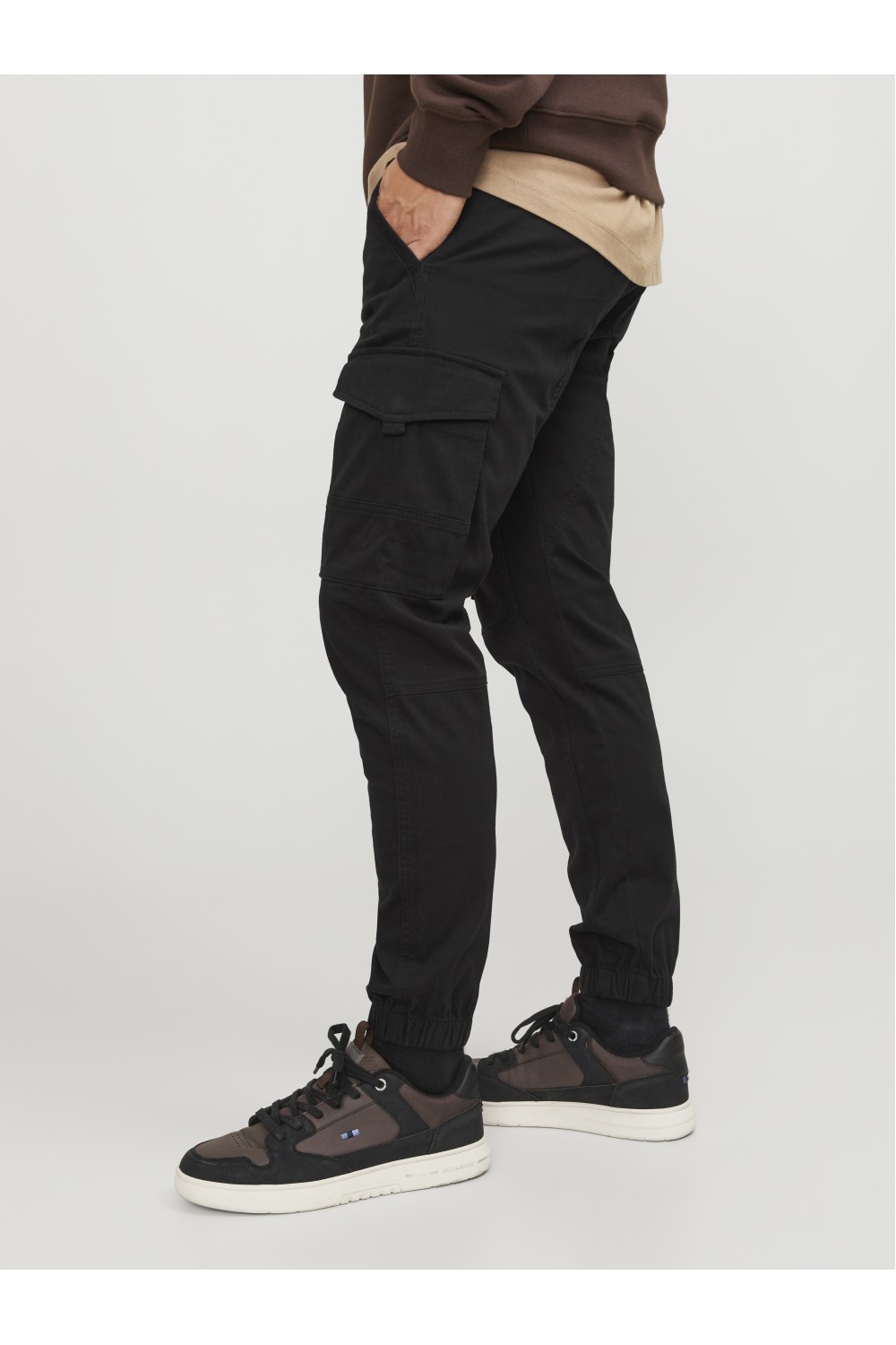 JACK&JONES JPSTPAUL FLAKE CARGO NOOS BLACK 12139912