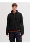 JACK & JONES ALPES HALF ZIP FLEECE JACKET AW25 BLACK BEAUTY 12284828