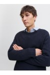 JACK & JONES PANNEL KNIT CREW NECK AW25 SKY CAPTAIN 12278916