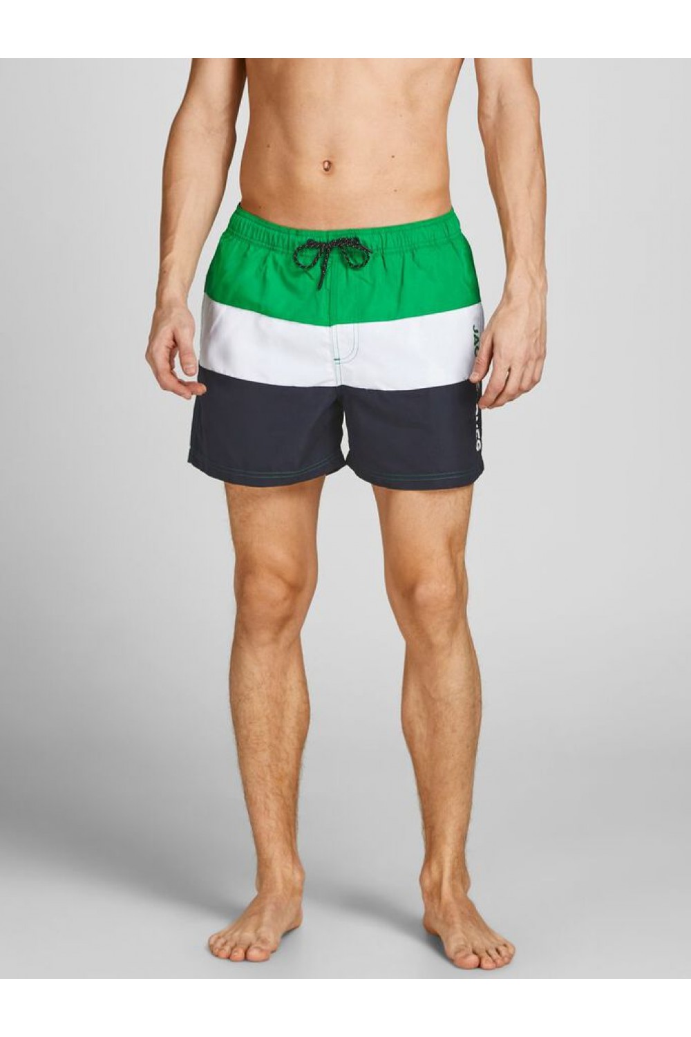 JACK & JONES JPSTCRETE JJSWIM AKM COLORBLOCK LOGO JELLY BEAN 12203731
