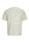 JACK & JONES CANGGU SLUB ELEMENT BACK TEE CELADON TINT 12276819