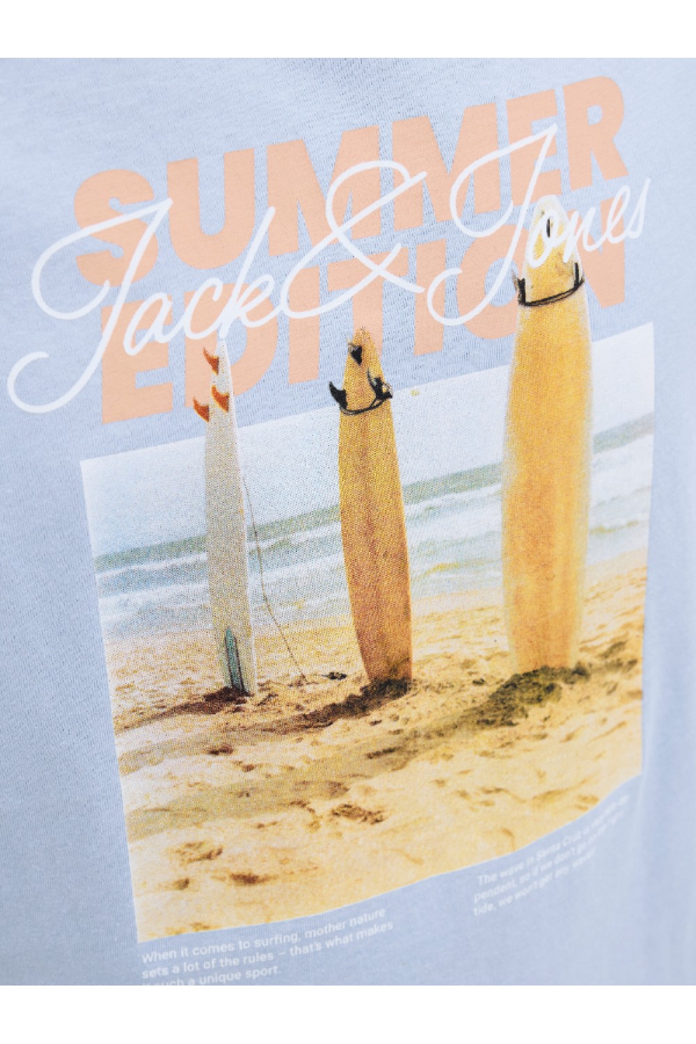 JACK & JONES PORTO TEE SS CREW NECK CHAMRAY BLUE 12269429