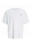 JACK & JONES SCRIPT BRADLEY TEE SS CREW NECK WHITE 12269361