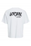 JACK & JONES SCRIPT BRADLEY TEE SS CREW NECK WHITE 12269361
