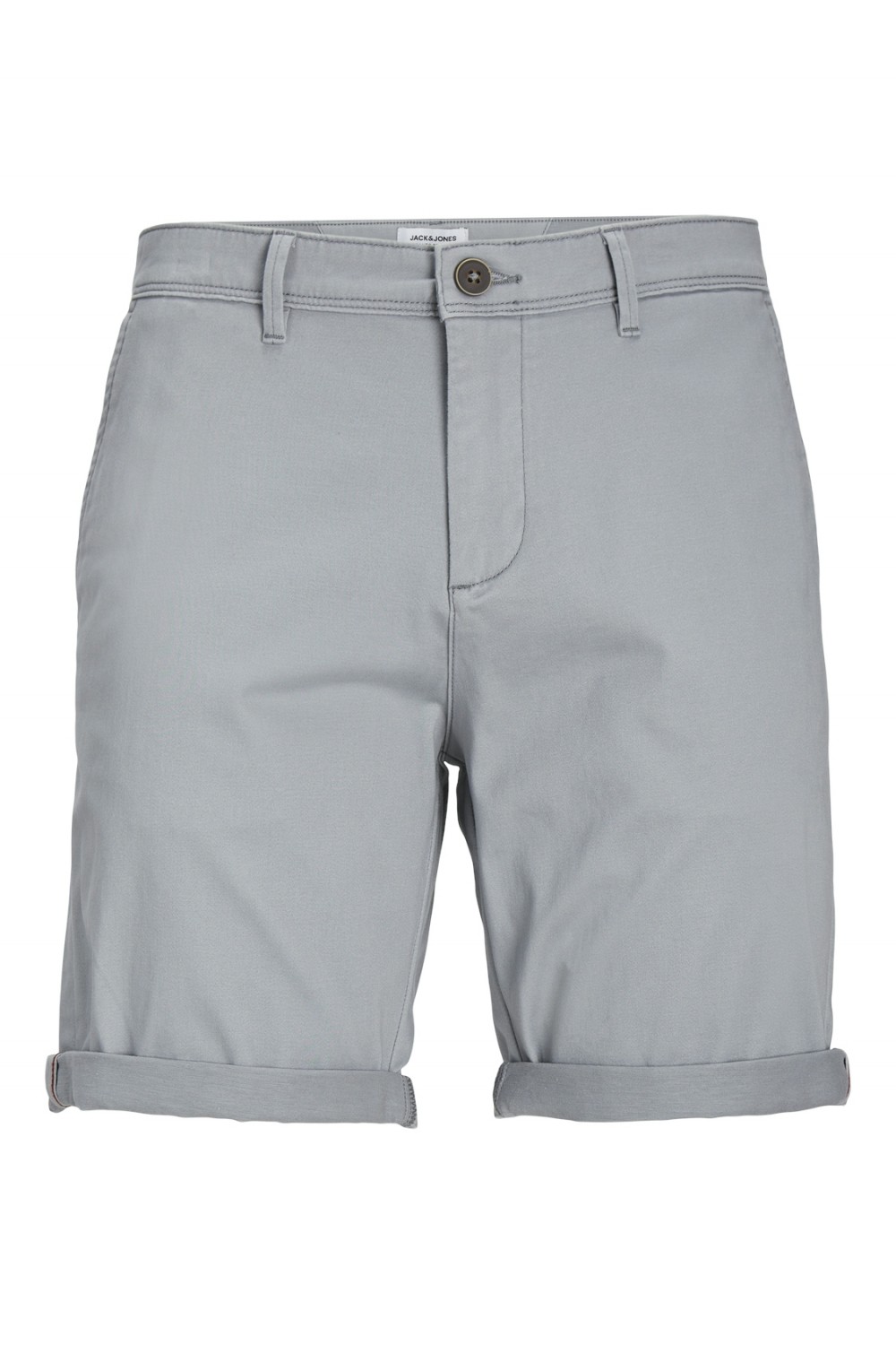 JACK & JONES BOWIE SOLID CHINO SHORTS ULTIMATE GREY 12165604
