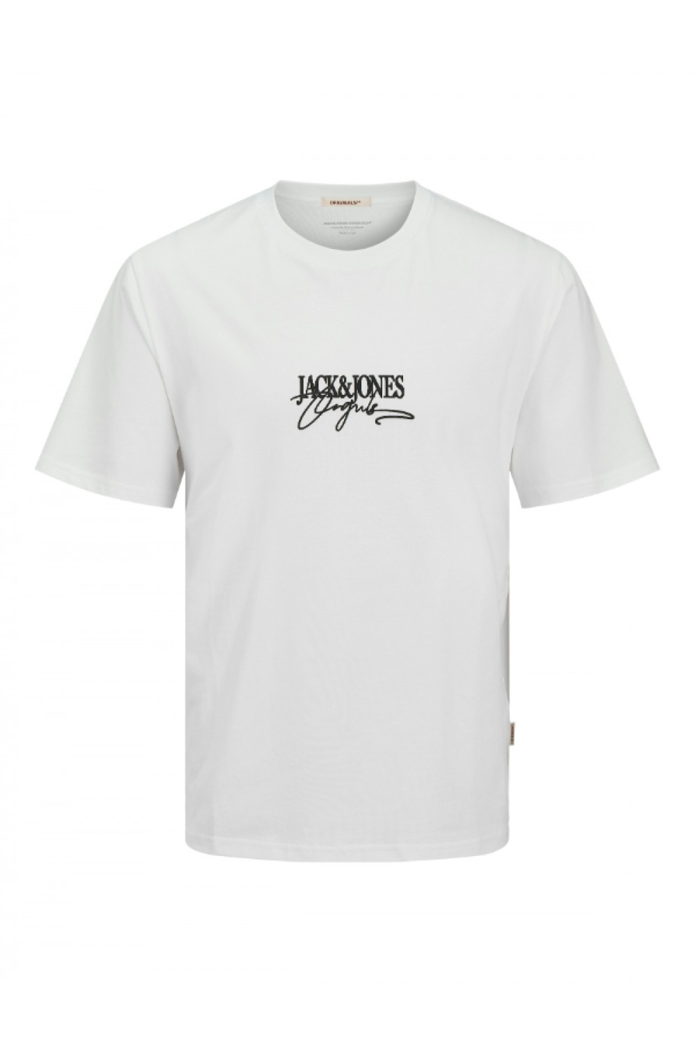 JACK & JONES ALMERIA BRANDING TEE SS CREW NECK CLOUD DANCER 12276784