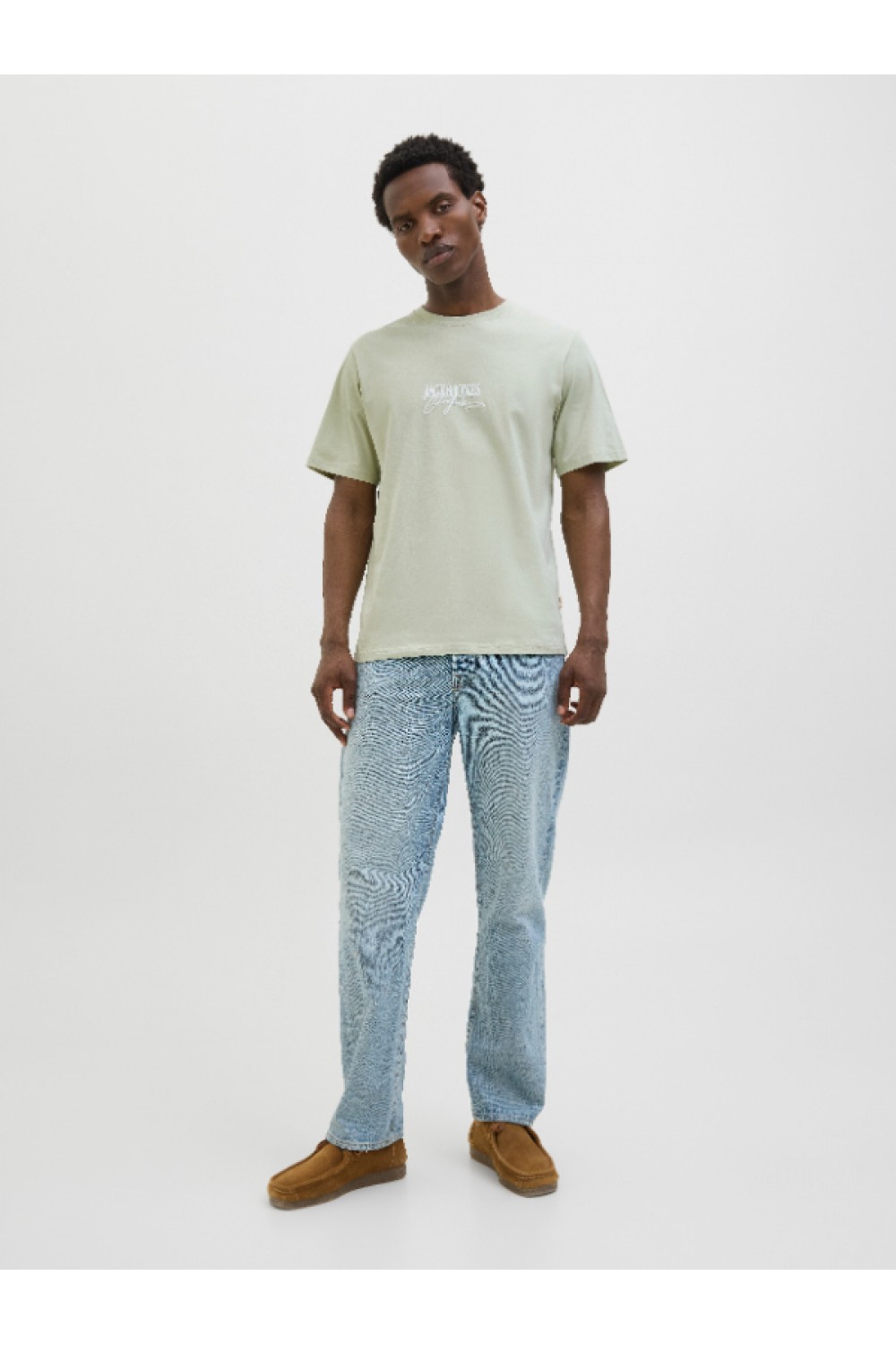 JACK & JONES ALMERIA BRANDING TEE SS CREW NECK CELADON TINT 12276784