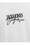 JACK & JONES ALMERIA BRANDING TEE SS CREW NECK CLOUD DANCER 12276784
