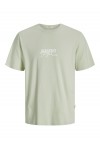 JACK & JONES ALMERIA BRANDING TEE SS CREW NECK CELADON TINT 12276784