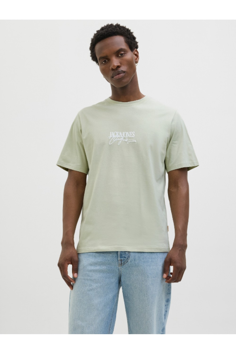 JACK & JONES ALMERIA BRANDING TEE SS CREW NECK CELADON TINT 12276784