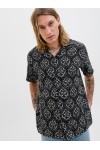 JACK & JONES HYDRA NOTO SHIRT SS BLACK 12277230