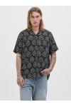 JACK & JONES HYDRA NOTO SHIRT SS BLACK 12277230