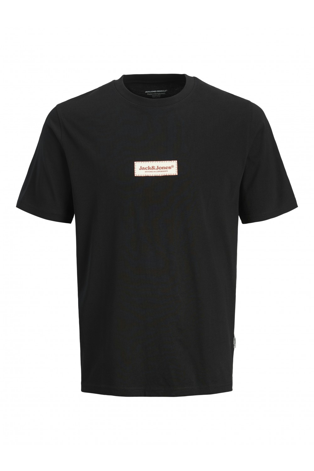 JACK & JORSPLIT FAKESTITCH BRANDING T-SHIRT BLACK 12273182