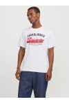 JACK & JONES LOGO TEE SS O-NECK 2 WHITE 12268267
