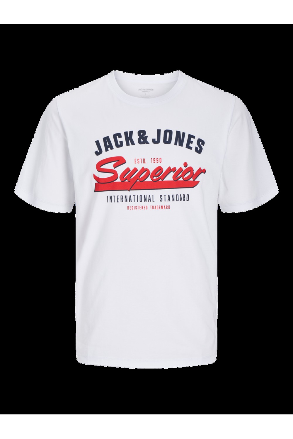 JACK & JONES LOGO TEE SS O-NECK 2 WHITE 12268267
