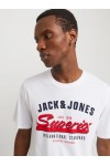 JACK & JONES LOGO TEE SS O-NECK 2 WHITE 12268267
