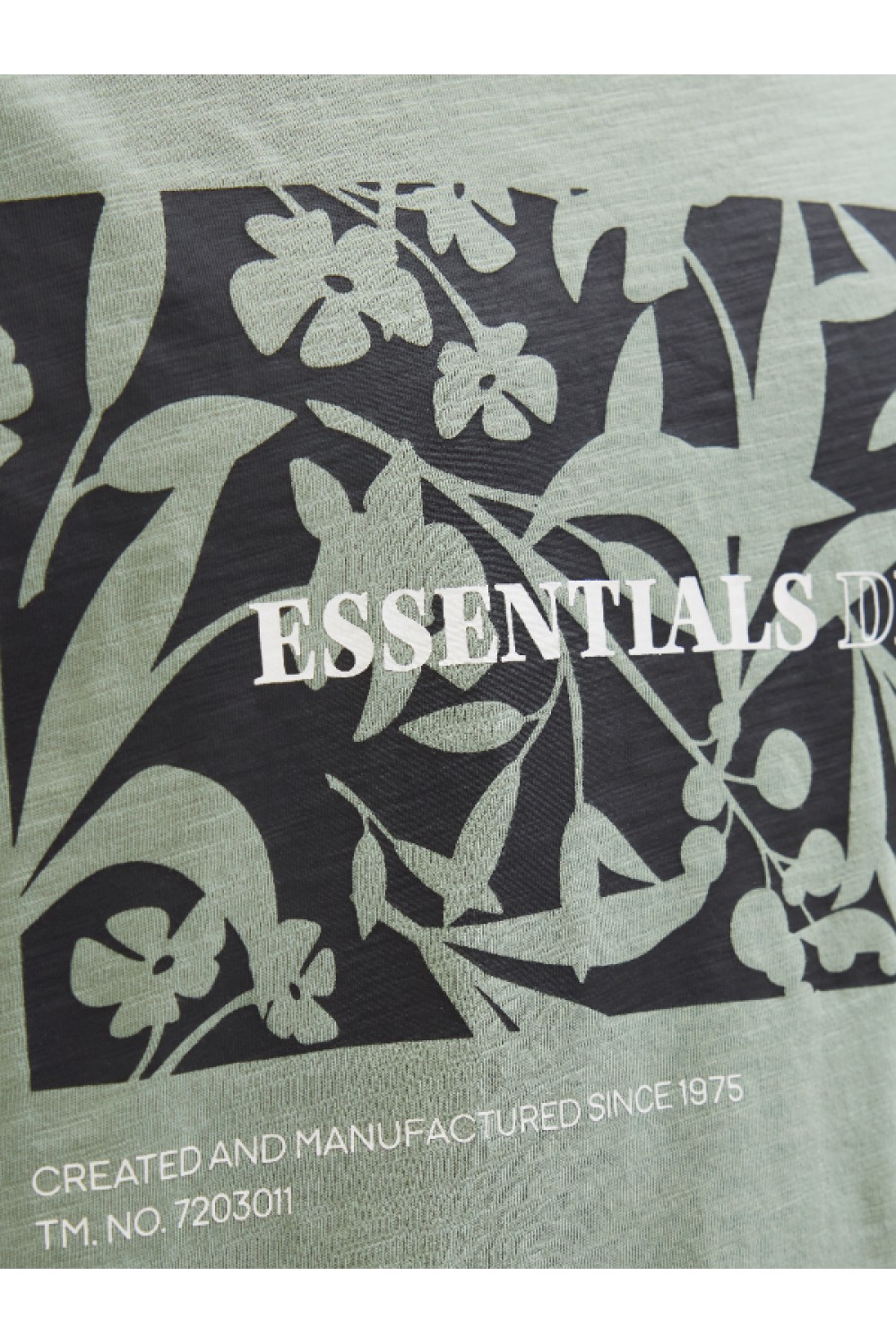 JACK & JONES JEFF MONOCHROME SHAPE TEE SS CREW NECK ICEBERG GREEN 12269274