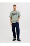 JACK & JONES JEFF MONOCHROME SHAPE TEE SS CREW NECK ICEBERG GREEN 12269274