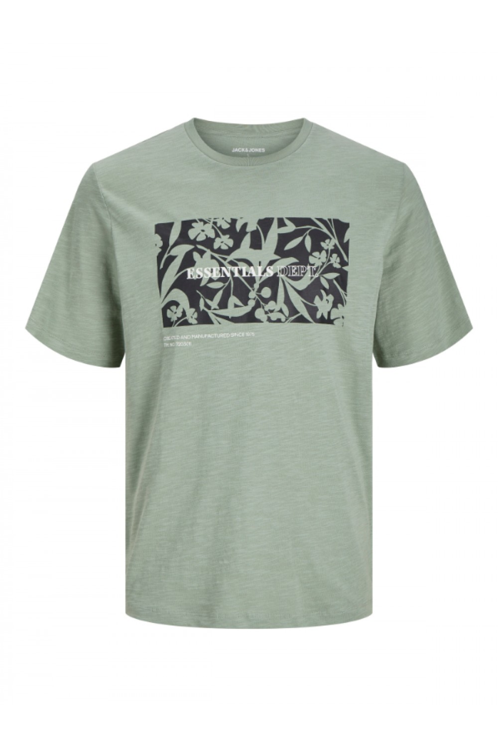 JACK & JONES JEFF MONOCHROME SHAPE TEE SS CREW NECK ICEBERG GREEN 12269274