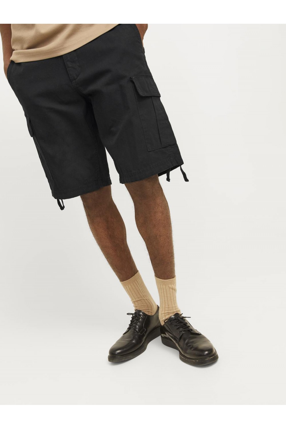 JACK & JONES JPSTCOLE BARKLEY CARGO SHORTS BLACK 12248685