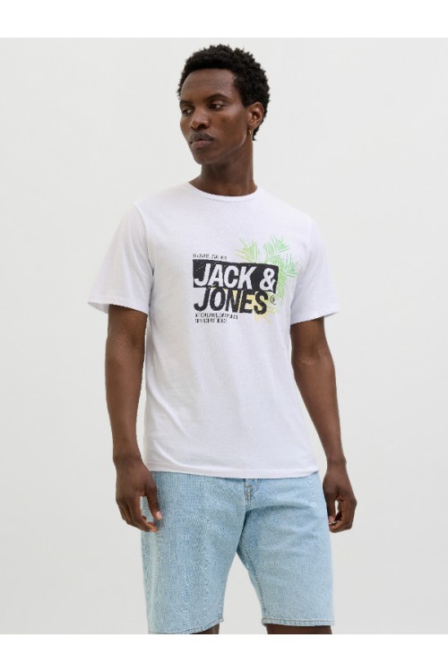 JACK & JONES JAXON TEE SS CREW NECK WHITE 12269390