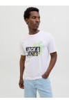 JACK & JONES JAXON TEE SS CREW NECK WHITE 12269390
