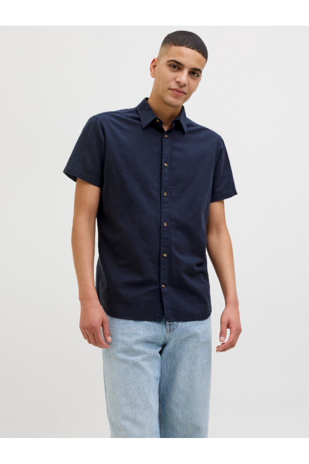 JACK & JONES SUMMER SHIRT SS NAVY BLAZER 12269329