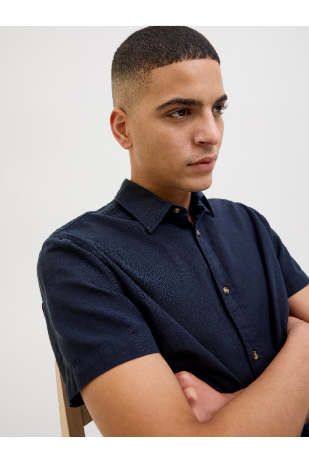 JACK & JONES SUMMER SHIRT SS NAVY BLAZER 12269329