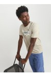 JACK & JONES JJEJEFF CORP LOGO TEE SS O-NECK MOONBEAM 12250683