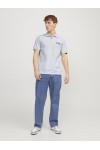 JACK & JONES JJEJOSH POLO SS WHITE MELANGE 12247387