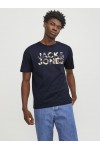 JACK & JONES JJEJEFF CORP LOGO TEE SS O-NECK NAVY BLAZER 12250683