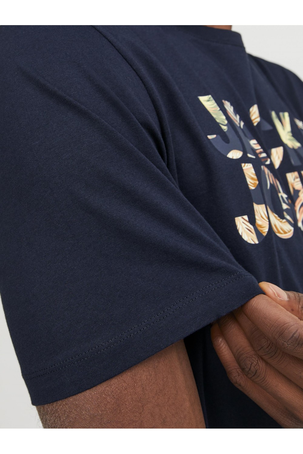 JACK & JONES JJEJEFF CORP LOGO TEE SS O-NECK NAVY BLAZER 12250683