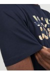 JACK & JONES JJEJEFF CORP LOGO TEE SS O-NECK NAVY BLAZER 12250683