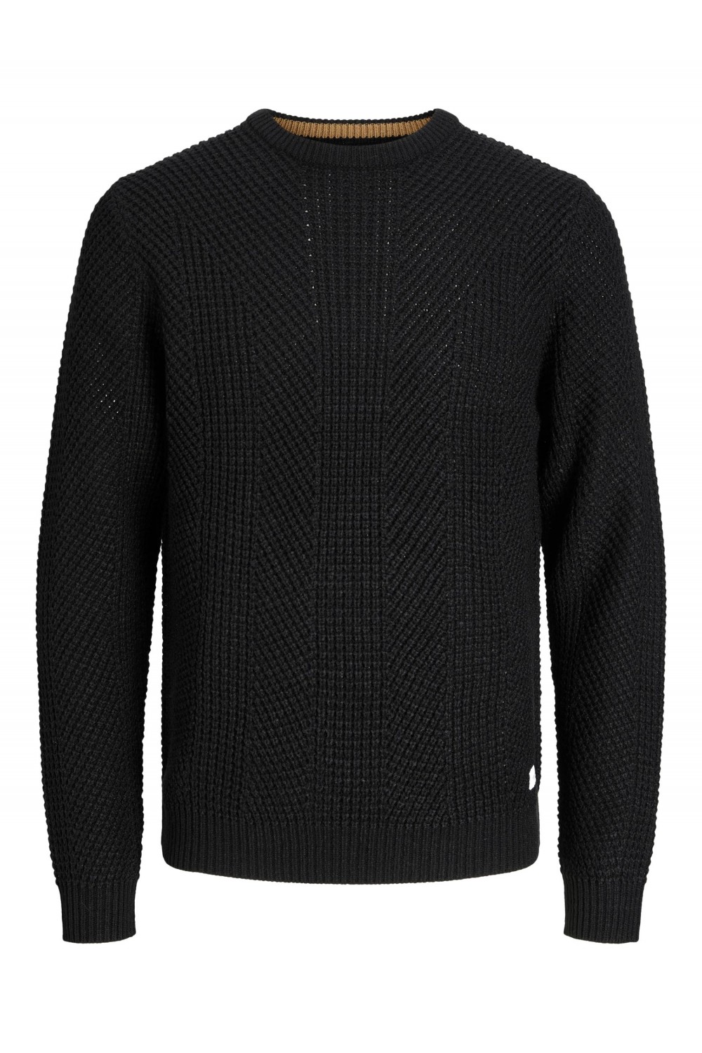 JACK & JONES JJSTANDFORD KNIT CREW NECK BLACK 12236286