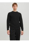 JACK & JONES JJSTANDFORD KNIT CREW NECK BLACK 12236286