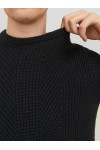 JACK & JONES JJSTANDFORD KNIT CREW NECK BLACK 12236286