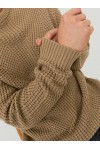 JACK & JONES JJSTANDFORD KNIT CREW NECK OTTER 12236286