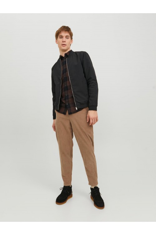 JACK & JONES  JPSTKARL JJCORDUROY TAPERED CROP DEK FUNGI 12237547