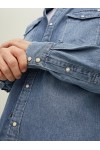 JACK & JONES JJESHERIDAN SHIRT L/S MEDIUM BLUE DENIM 12138115