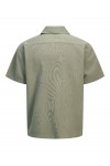 JACK & JONES GLOBAL WAFFLE SET SHIRT-SHORTS VETIVER 12295551