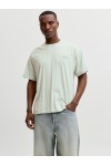 JACK & JONES ETERNA GRAPHIC BACK TEE SS CREW NECK AQUA GRAY 12295836