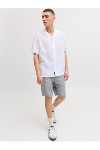 JACK & JONES STACE MYKONOS LINEN BLEND SHORTS REG BLUE INDIGO 12269376