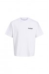 JACK & JONES PHOTO BACK TEE SS CREW NECK BRIGHT WHITE 12292951